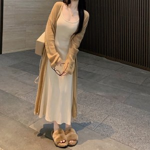 [특] 루즈핏 시스루 롱 로브 가디건 LL-O122