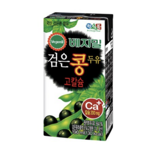 베지밀 검은콩 두유 고칼슘 190ml x 96팩, 96개