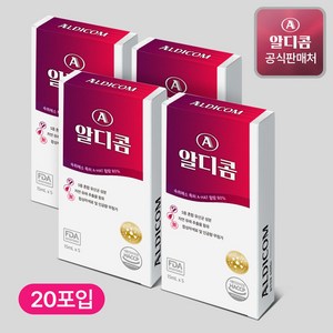 [공식] 알디콤A 숙취해소제 75ml 5포입, 4개