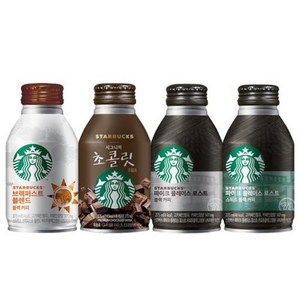 기타 Sgz스타벅스275ml(블렌드블랙 초콜릿 파이크블랙 스위트)6캔씩24캔, 24개, 275ml
