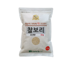 대한농산 찰보리, 3개, 1kg
