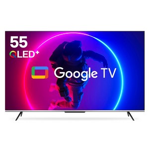 5년무상AS 24년형 구글TV 55인치 이스트라 쿠카 UC55QLED 퀀텀닷 안드로이드 스마트 UHD, 139cm, 스탠드형, 자가설치 ,139cm , UC55QLED