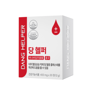 당헬퍼 혈당건강 바나바잎 콜레스테롤 영양제 400mg, 30정, 1개