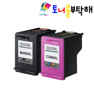 토너를부탁해 삼성 INK-M260 INK-C260 대용량 재생잉크 SL-J2160W SL-J2165W 호환, 1개, 검정+컬러 1세트