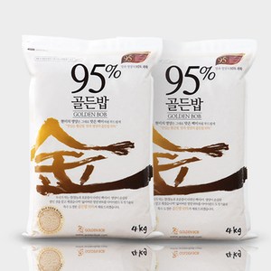 고시히카리 부드러운 프리미엄 현미 골든밥 95% 4kg, 2개