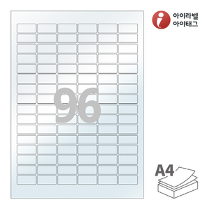 PL566 투명라벨지키미(보호용 필름) 96칸 A4라벨지, 25매