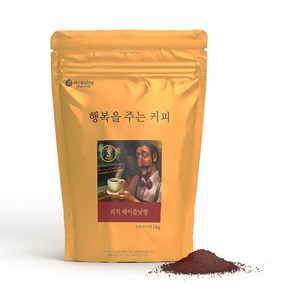 [맥널티] 리치 헤이즐넛향 분쇄 원두커피 1kg #원두커피대용량 #행복을주는커피, 2개