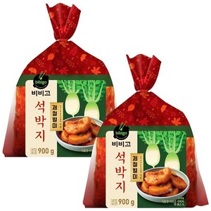 (냉장)비비고 석박지 900gx2개, 1세트, 900g