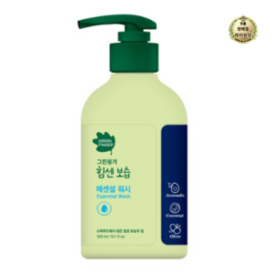그린핑거 힘센보습 에센셜 바디워시, 3개, 300ml