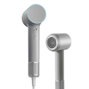 VoltMate 고속 헤어 드라이어 BLDC 모터 음이온 마카롱 +자기흡입송풍구, 그레이
