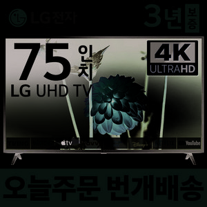 LG전자 75인치(190cm) 울트라HD 4K 스마트 LED TV 75UQ7070 넷플릭스 유튜브, 지방벽걸이설치, 75형