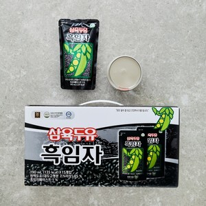 삼육 흑임자 파우치 두유, 190ml, 75개