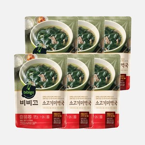 비비고 미역국, 500g, 6개