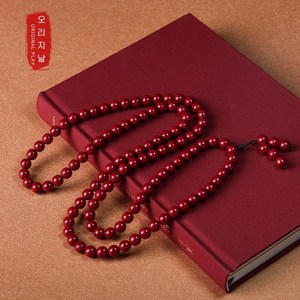 경면주사 108 염주 고함량 자금사 행운을 가져다주는 염주