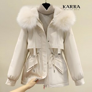 [카라] KARRA (77까지)더블플랩퍼후드패딩_A3W0003