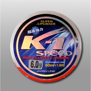 [K-1] 케이원 스피드 플로로 카본 50m 카본목줄, 4호, 1개