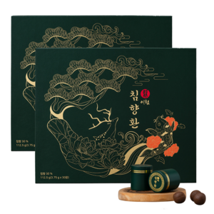 이림 침향환 침향 30% 고함량 선물 세트 쇼핑백 무료증정, 112.5g, 2개