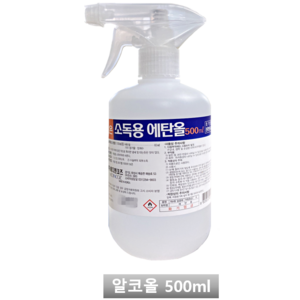 (조은팜) 소독용 에탄올 500ml, 1개