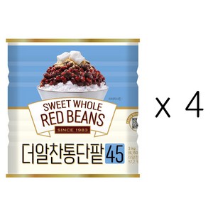 화과방 대두식품 더알찬통단팥45, 3kg, 4개