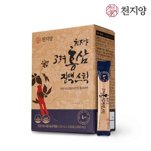 천지양 100% 국산 6년근 고려 홍삼진액 스틱, 1L, 2박스