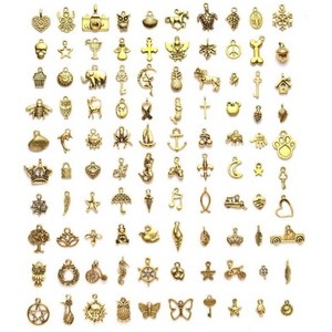 [루앤블리] 펜던트 100 PCS / 90PCS 마스크스트랩 목걸이 팔찌 주얼리 만들기 및 공예용 DIY
