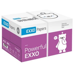 [엑소] 큐트베어 A3 복사용지(A3용지) 80g 2500매 1BOX, 상세 설명 참조, 상세 설명 참조