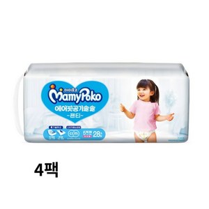 마미포코 에어핏 공기솔솔 팬티형 기저귀 여아용 특대형 5단계(13~18kg), 5단계, 112매