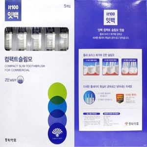 동화약품 잇백 컴팩트슬림모 2단 슬림모 잇치 칫솔 5p, 5세트, 5개입