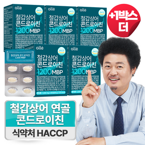 철갑상어 연골 콘드로이친 1200 MBP 식약청 HACCP 알레, 4개, 60정