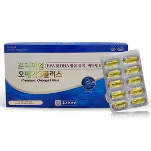 [종근당건강] 프리미엄 오메가3 플러스 6개월분 건강식품 영양제 부모님 효도선물 추석선물 명절선물 선물세트 설날선물 어버이날선물 부모님선물 아빠선물 엄마선물 아버지선물 어머니선물, 1100mg, 1개