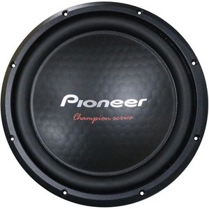 Pioneer TS-A301S4 - 강력한 12인치 서브우퍼 1600와트 피크 파워 강력한 베이스를 위한 싱글 4옴 보이스 코일, 1개