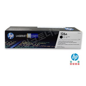 HP 126A정품토너 CE310A 검정 CE311A 파랑 CE312A 노랑 CE313A 빨강 M175nw CP1025 M275nw, 1개