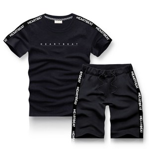 블루포스 르틴 반팔 트레이닝 세트 츄리닝 무지 반팔티 반바지 홈웨어 커플룩 남여공용 [국내생산]
