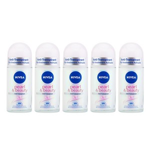 니베아 데오드란트 롤온 펄 앤 뷰티 50ml, 5개