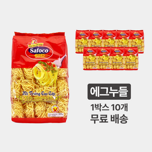 엠제이푸드 사포코 에그누들 달걀국수 계란국수 Egg Noodles, 500g, 10개