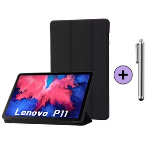 레노버탭 P11 / K11 / P11 플러스 1세대 11인치 케이스 커버 Lenovo Tab TB-J606F J606N J606 J616F P11+ 케이스나라, 블랙, 1개