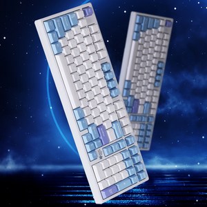 가츠 몬스타 풀알루미늄 유무선 기계식 게이밍 키보드, 화이트, STELLA100 SE, 제조사축
