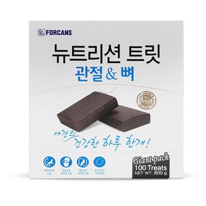 포켄스 뉴트리션 트릿 강아지 눈물 관절 피부 면역 영양제 100P, 100회분, 뼈/관절강화, 1개