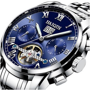 HAIQIN 남자시계 남성시계 손목시계 오토매틱 메탈시계 명품시계 남자손목시계