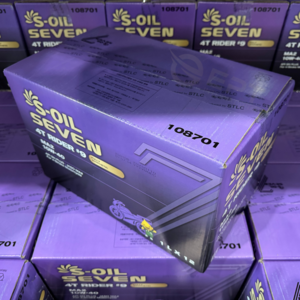 [1박스] 에스오일 라이더 세븐 #9 10W40 1리터 (12개입) 합성유, 1개, soil #9
