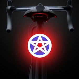 파인큐브 Led 자전거 후미등/자전거 전조등, 별, 1개