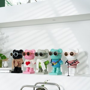 1+1 29cm 대형 석고방향제 토이베어 집들이선물 개업선물 디퓨저, 제나베어 2개, 문스톤 그레이, 위스퍼스