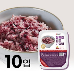 찰흑미비트곤약밥 저칼로리 즉석밥, 10개, 150g