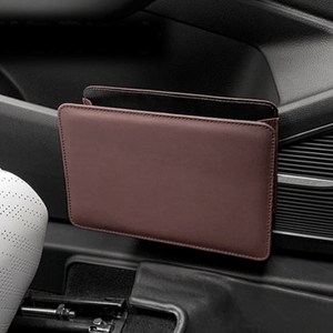 제이비오토 차량용 가죽 휴지통 도어포켓, 1개, 모카브라운