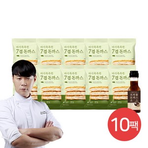 [최현석] 바삭촉촉한 7겹 돈까스 120g * 10팩 + 트러플돈까스소스 1병(M), 10개