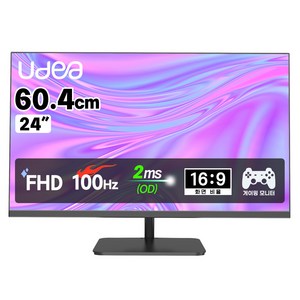 유디아 FHD 제이씨현 EDGE 유케어 IPS 홈엔터 100Hz 24인치 모니터, ED2438SC-IPS(무결점), 60.4cm