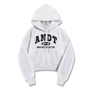 미스티그레이 WD 특양면 크롭 어나더 후드티