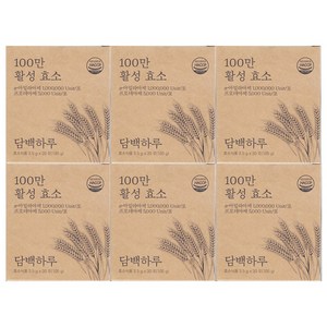 담백하루 100만 활성효소 30포, 6개, 105g