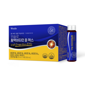 콜마생활건강 위슬로 활력 비타민 B 맥스 고함량 액상 흡수 빠른 활력비타민, 350ml, 1박스