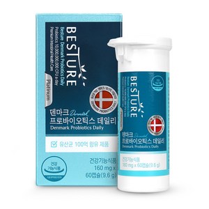베스처 덴마크 프로바이오틱스 데일리, 60정, 1개